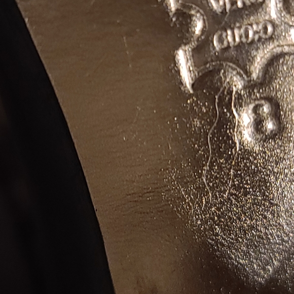 ITALIAN  LEATHER (vero curo) DOlCE VITA BLACK OPEN TOE SIDE ZIP BOOTS - Picture 15 of 16